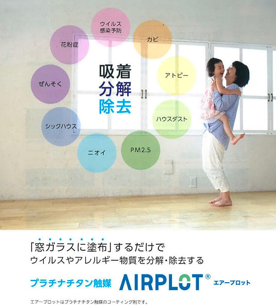 ウィルス・花粉症対策AIRPLOT(有害有機物分解・除去) ウィルス・花粉症対策AIRPLOT(有害有機物分解・除去)